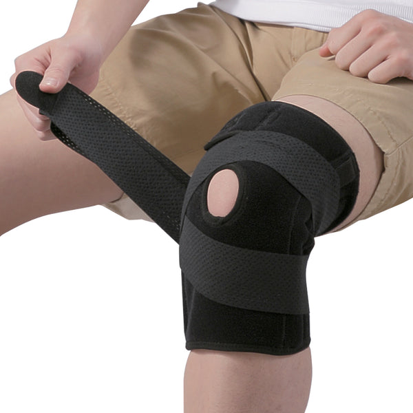 Phiten Titanium Sport Knee Support, Black, Medium (AP151004)