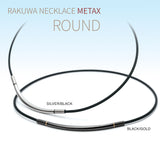 PHITEN RAKUWA NECKLACE WITH METAX ROUND 50cm